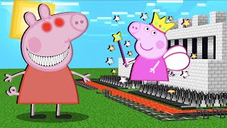 Princess Peppa Pig The Most Secure House vs Evil Peppa Pig In Minecraft