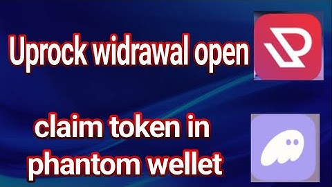 How to withdraw uprock token | Claim your token in phantom wellet | bright vision1
