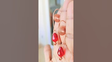 Swirling and Twirlin Wire Wrap Drop Crystal Dangles #regaliabyreyney #wirewrappingtutorial