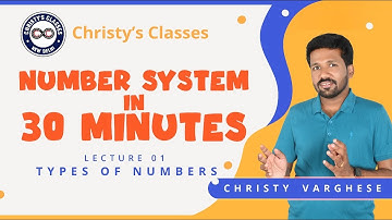 #1 | Number System – Types of Numbers | Aptitude in 30 Minutes | UPSC CSAT | Christy Varghese