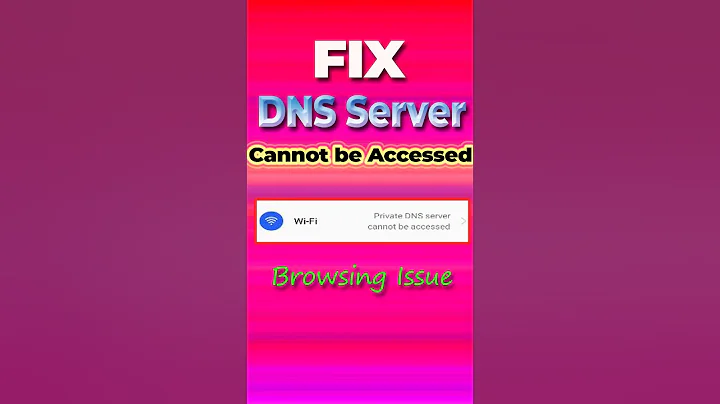 Private DNS Server cannot be accessed #techlogictariq #shorts