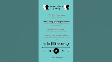 Thumbnail of Back to Friends – Sombr | Lirik & Arti #shorts #liriklagu #fyp #music #terjemahan #backtofriends