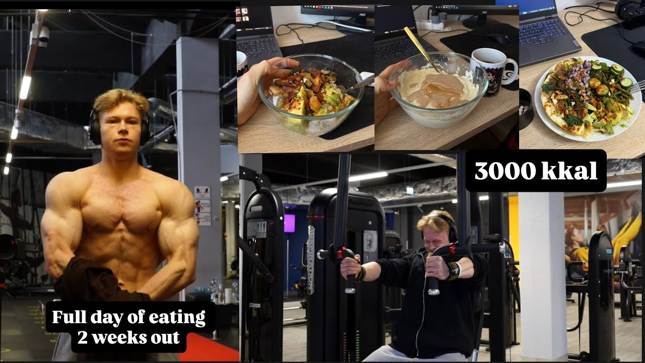 Рацион на подготовке за 2 недели до сцены-3000ккал | ответы на вопросы | тренировка спина+грудь