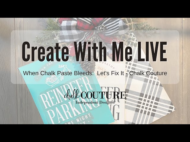 What Types of Surfaces Can you Use Chalk Couture Paste on? 