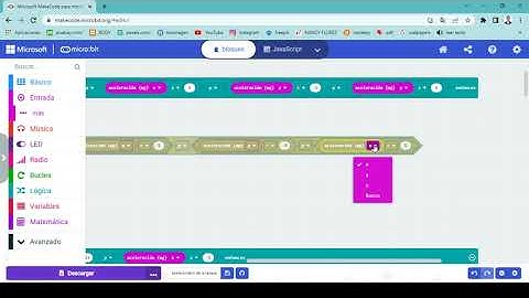 El acelerómetro  en MakeCode