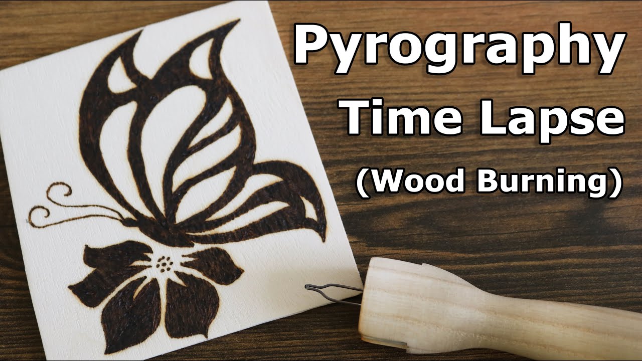 Pyrography TimeLapse Wood Burning For Beginners Wood burning