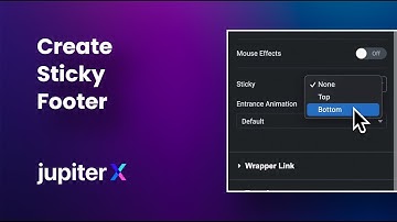 How to Create a Sticky Footer in Jupiter X