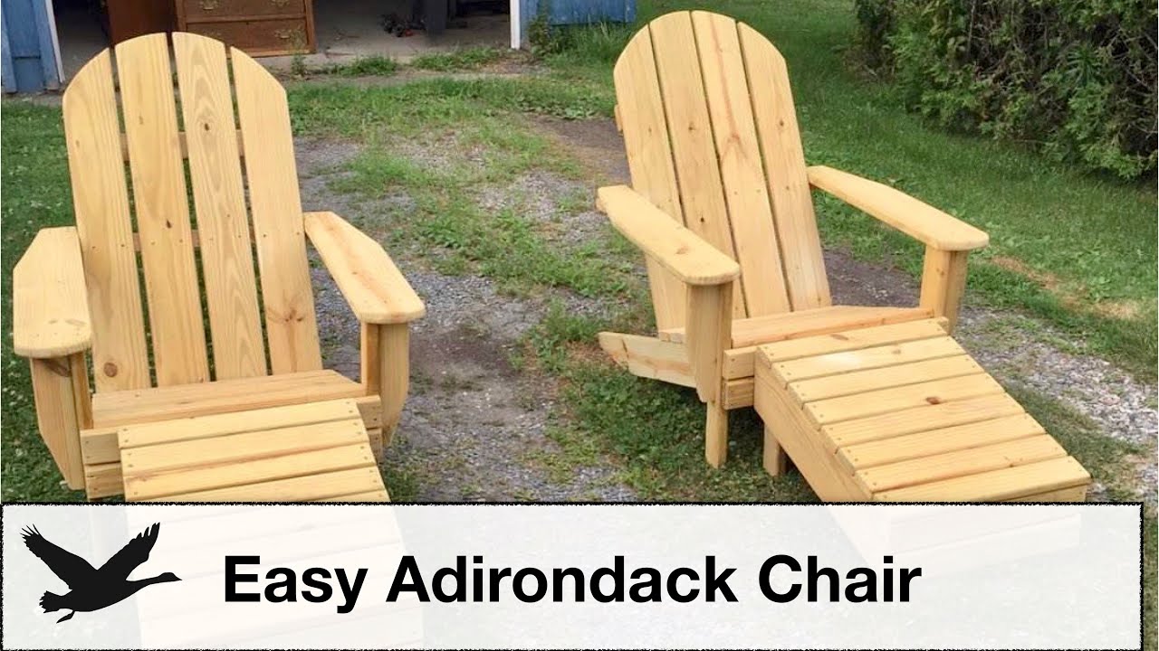 DIY: Easy Adirondack Chair - YouTube