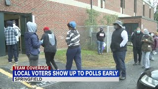 Early lines greet western Mass. voters at the polls