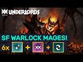 Warlock Mage Builds! EPIC Late Game Battles! | Dota Underlords