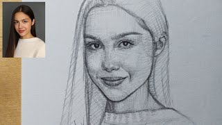 How to draw Olivia Rodrigo | step by step Loomis Method drawing