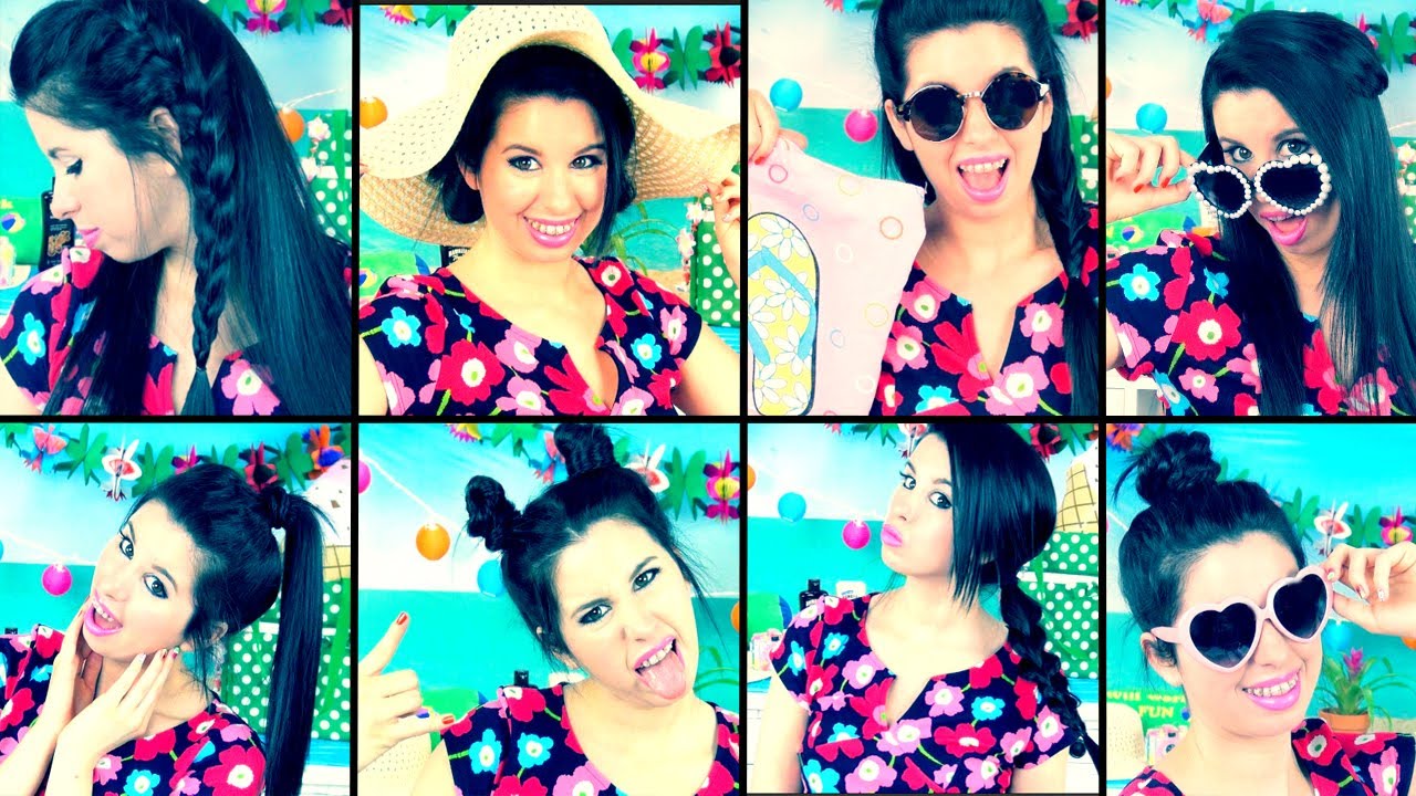 8 Cute Easy Summer Hairstyles No Heat Youtube