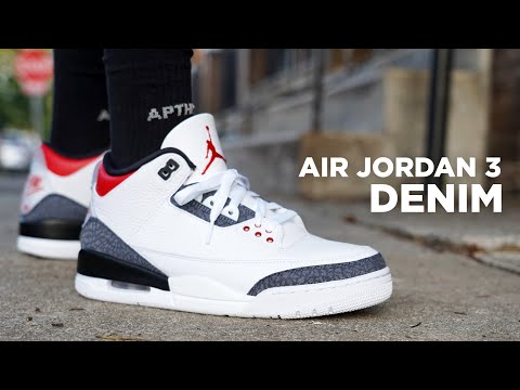Air Jordan 3 SE T Denim REVIEW & On Feet - YouTube