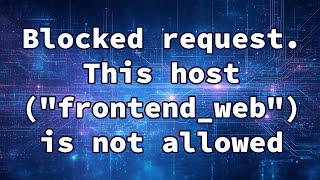 Blocked request. This host (