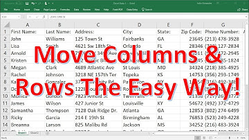 How To Move Multiple Rows and Columns In Excel - The Easy Way!