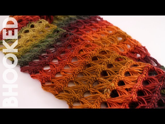 Broomstick Lace Scarf Crochet Pattern