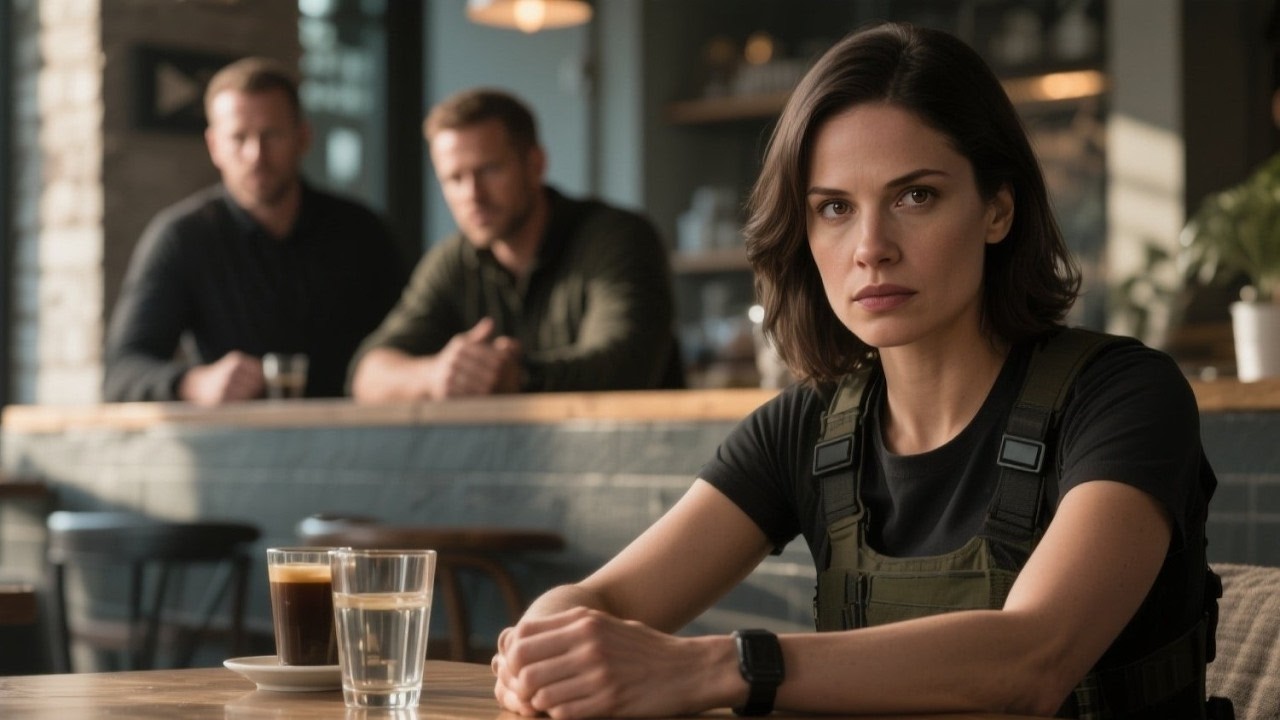 Achavam que ela era presa fácil no café 15 segundos depois, descobriram que era veterana da Marinha.