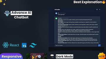 🤖Create Chatbot Using React, TypeScript, Tailwind CSS | AI Chatbot | React Projects | Gemini Api
