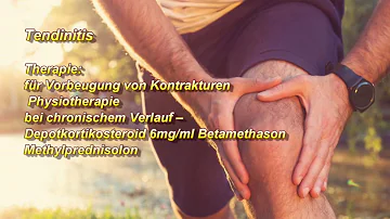 Wie behandelt man eine Tendinitis?