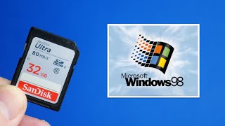 Run Windows 98 on SD Card vs HDD and SSD