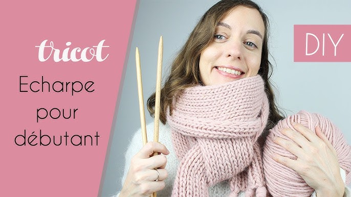 Needle It® Kit Tricot pour débutant adulte complet avec aiguilles à tricot  – Écharpe en laine à tricoter soi-même - Idée Cadeau (Gris) – Tuto vidéo  inclus - Made in France 