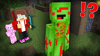 Mikey Became a Long Monster In Minecraft ?!