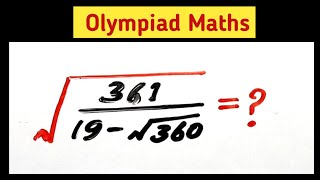 Square root problem|USA Olympiad maths question|Japanese Olympiad|Can you solve this problem||