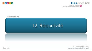 V12.1.1 - Récursivité