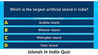 Islands in India Quiz | India Geography GK | Geography Questions for Competitive Exam Preparation