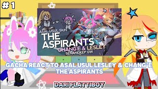 gacha react to asal usul skin lesley & chang'e the aspirants || gacha club || indonesia