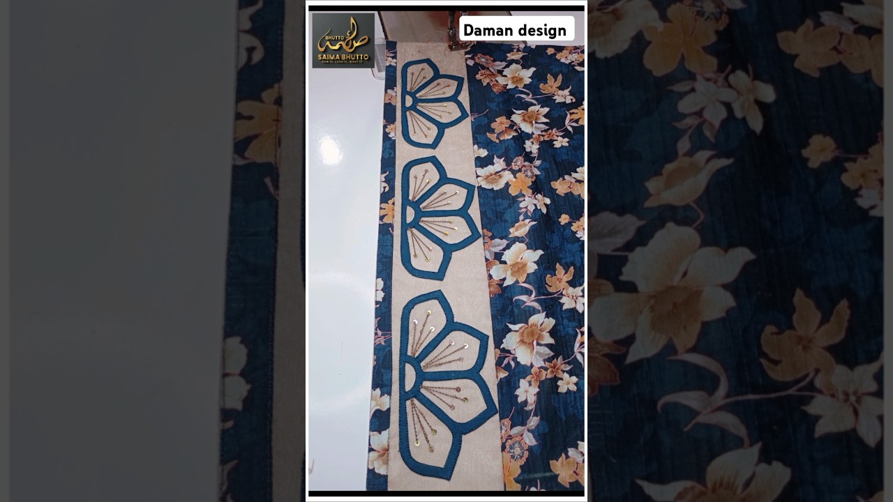 latest Eid special daman design Amazing sewing tips and tricks 