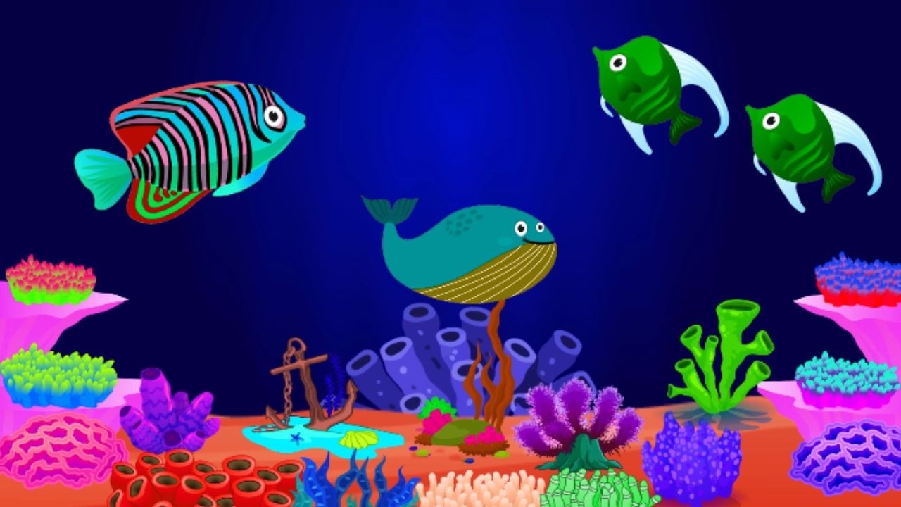 Gentle Ocean Fish🐟 Lullaby Music Soft Baby Sleep Sounds🎶 with Calm Aquarium & Underwater Visuals