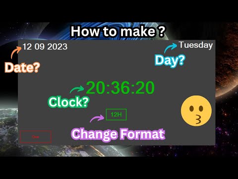 How to make Clock, Date, Time & Day in c# Visual Studio in Urdu Hindi