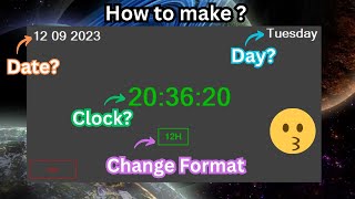 How to make Clock, Date, Time & Day in c# Visual Studio in Urdu Hindi