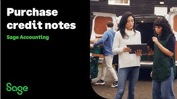 Sage Accounting (UK) - Purchase credit notes