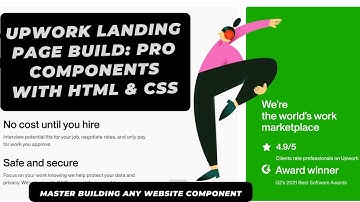 Upwork Landing Page Build: Pro Components with HTML & CSS