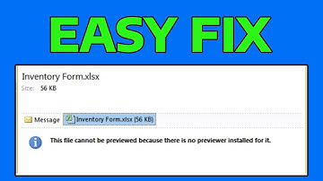 How To Fix This File Cannot Be Previewed Because There Is No Previewer Installed for It Outlook