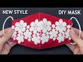 New Style!! Diy Breathable Face Mask Easy Pattern From Dish Sewing Tutorial | Beautiful Lace Mask |