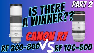 CANON RF 200-800 VS RF 100-500 + 1.4 TC on the Canon R7 | IS THERE A WINNER? IQ Test | Part 2 of 2