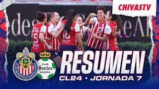 RESÚMEN: ¡GOLEADA HISTÓRICA de Chivas Femenil 10-2 al Club Santos!