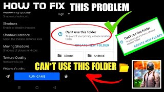 Best Gfx Tool For Pubg & Bgmi How To Fix The Problem Can't Use This Folder ✅