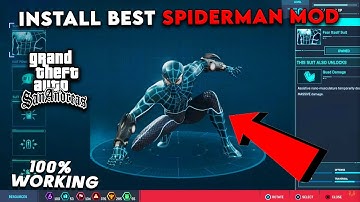 HOW TO INSTALL SPIDER-MAN REMASTERED MOD IN GTA SAN ANDREAS | HINDI/URDU