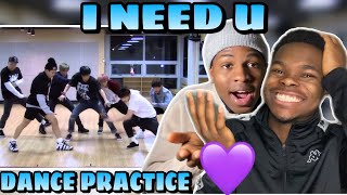 First Time Reacting To Bts I Need U Dance Practice