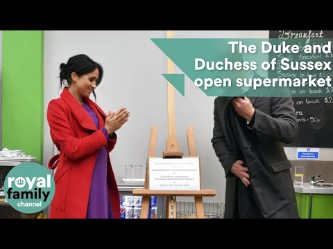 The Duke and Duchess of Sussex visit community supermarket