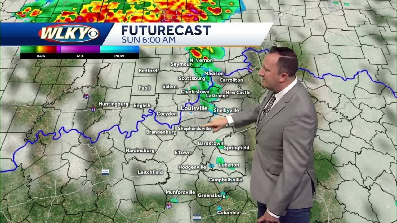 Scattered storms on Sunday - YouTube