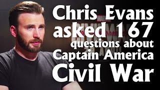 Chris Evans asked 167 questions about Captain America: Civil War