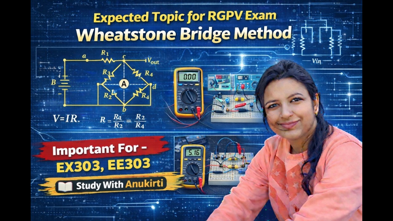 WHEATSTONE BRIDGE METHOD | EMMI | EX303| EE303 | #education #rgpvbhopal #electrical