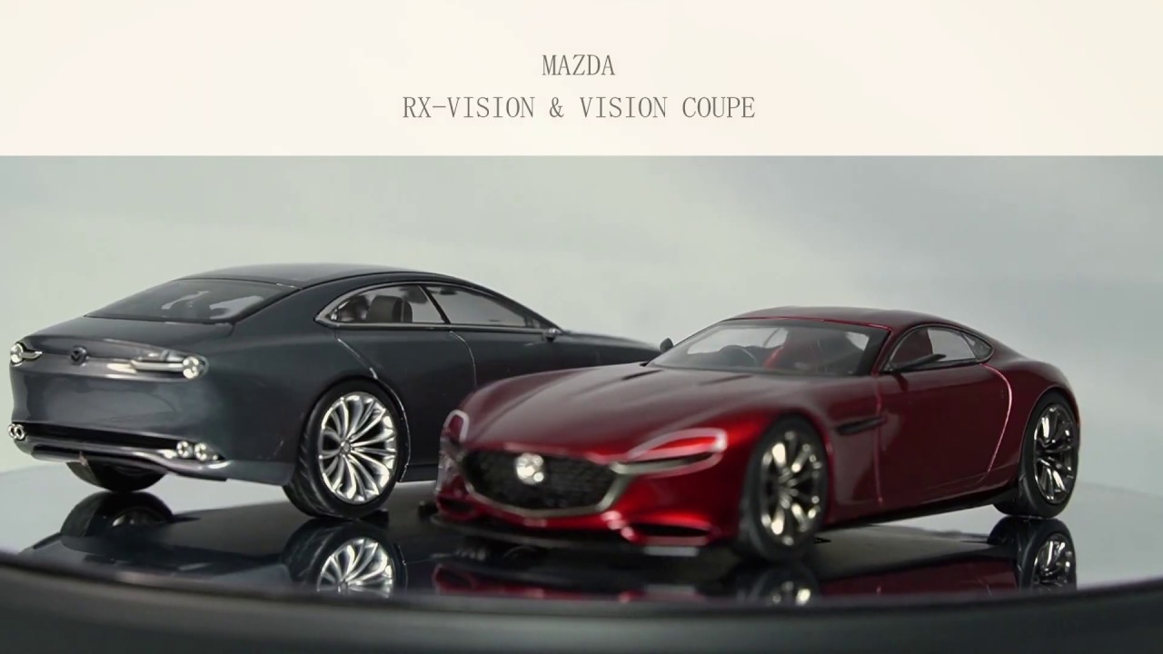 MAZDA 1/43 MODEL CAR 「VISION COUPE」＆「RX VISION」