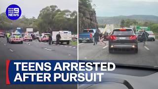 Two teens arrested after pursuit from the Central Coast to Cowan | 9 News Australia