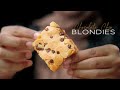 Chocolate Chip Blondie Brownies Recipe | How To Make Blondies